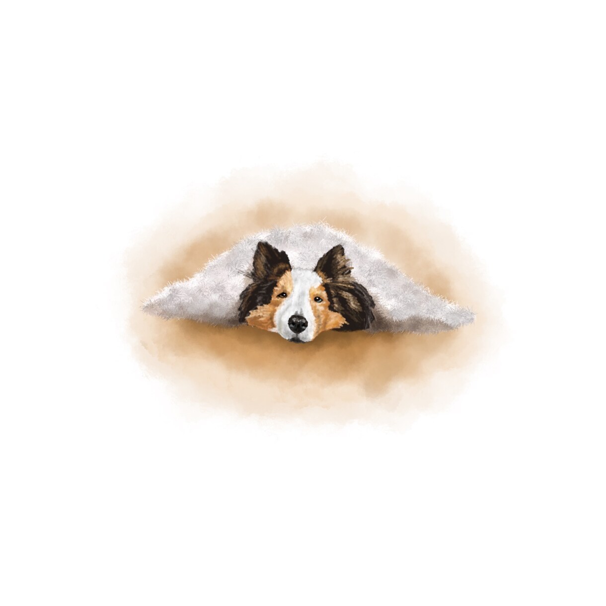 水彩風のやさしいペットイラスト描きます 今にも飛び出してきそうな額縁を使ったペットイラスト イメージ10