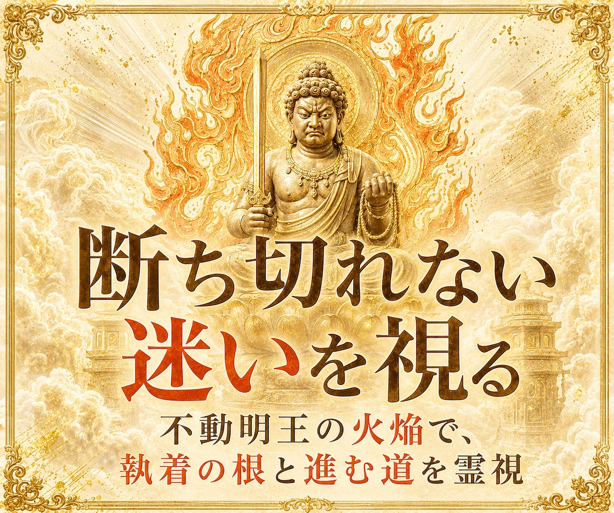不動明王の火焔で迷いの根を霊視します 切れない執着と進む道をお伝えします イメージ1