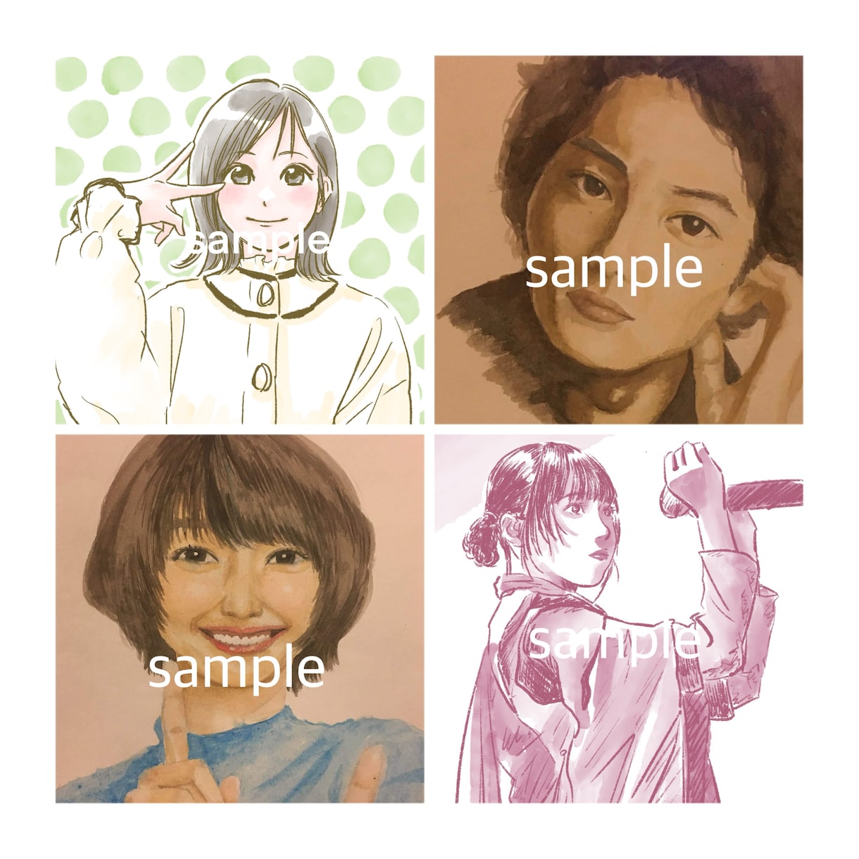 やわらかタッチの似顔絵イラストを作成します 【企業実績多数！】SNS等で使用可能なイラストです♪ イメージ7