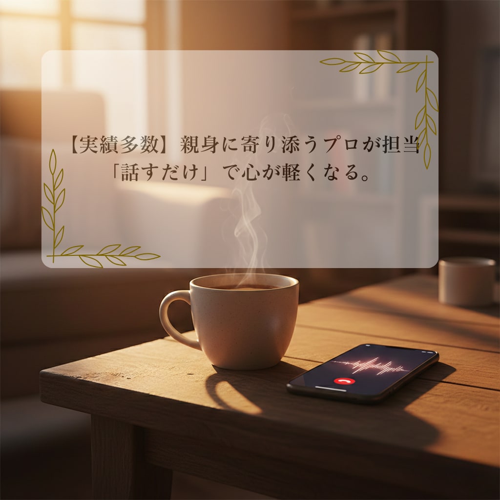 心が軽くなる。寄り添い愚痴聞きます 否定・説教一切なし！全部吐き出して楽になりませんか？ イメージ1