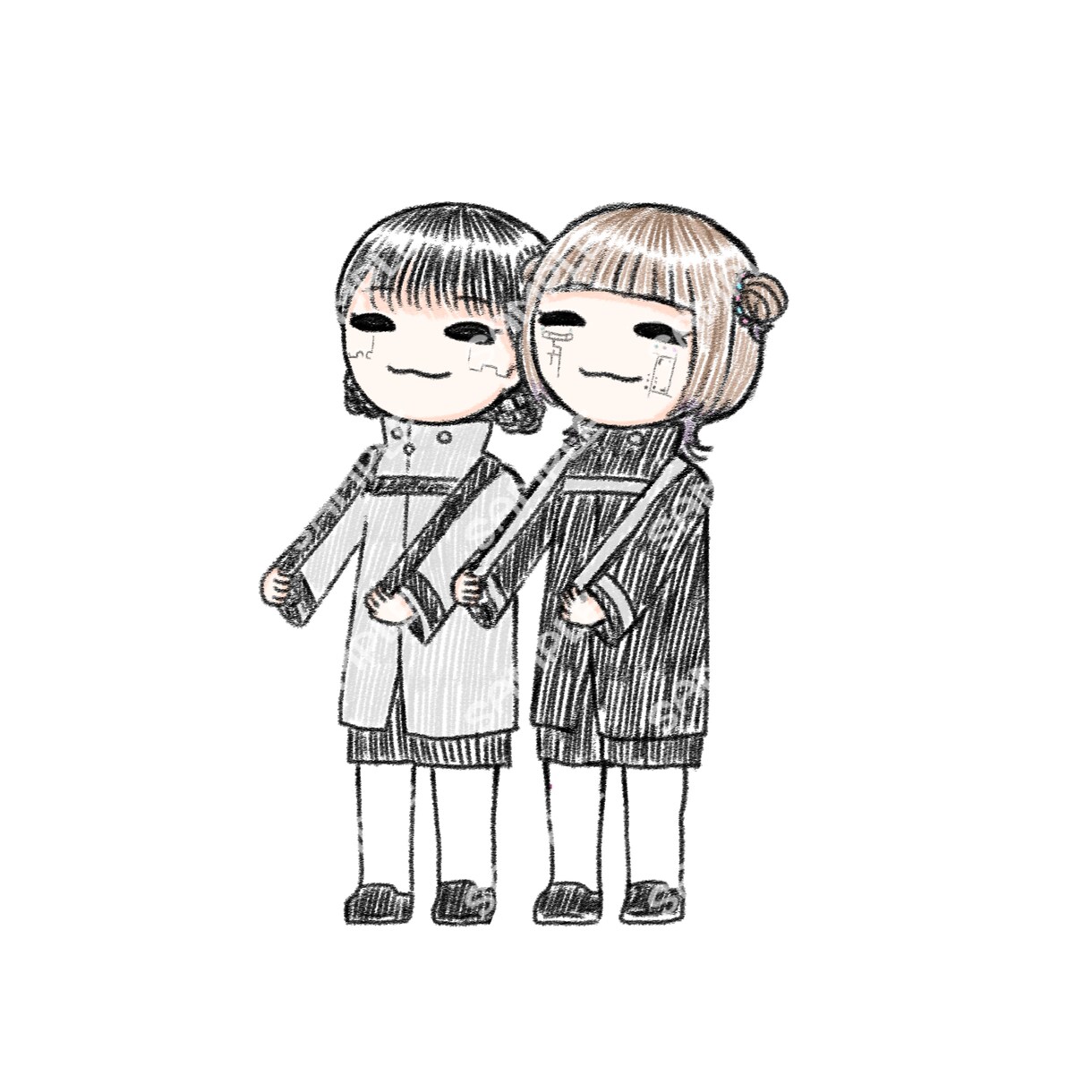 個人用グッズに！絵本風ゆるかわイラスト描きます SNSアイコンに！ステッカーやアクキーになど！ イメージ3