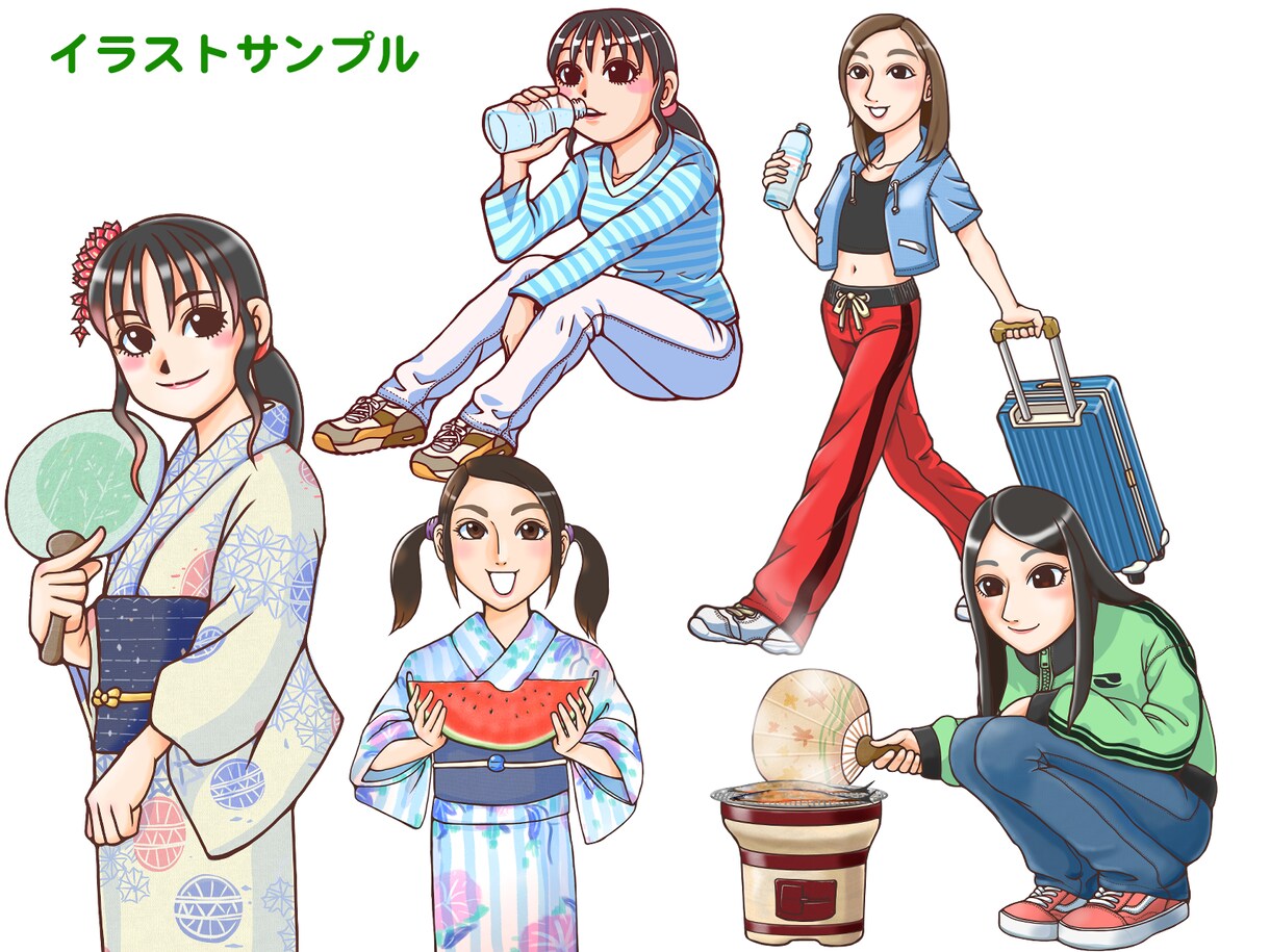 商用利用OK！イラストをお描きします 挿絵・カットなどに適したオリジナルイラストです。 イメージ10