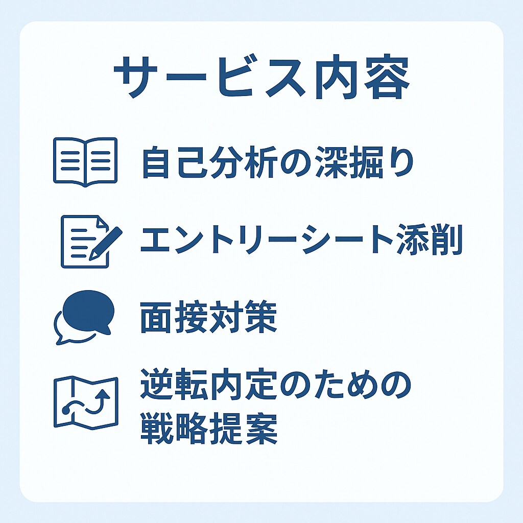 新卒一年目の私が、あなたを内定に導きます 後輩や同期を第一志望に内定させた経験から、的確にアドバイス イメージ4