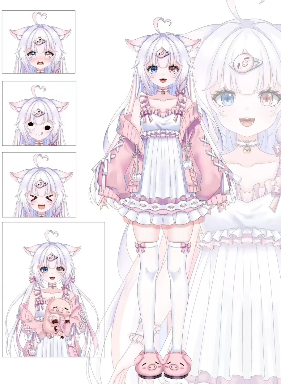 初心者向け！Vtuber高品質2Dモデリングします 修正無制限、あなたの理想のモデルをコミコミ価格で制作します！ イメージ4
