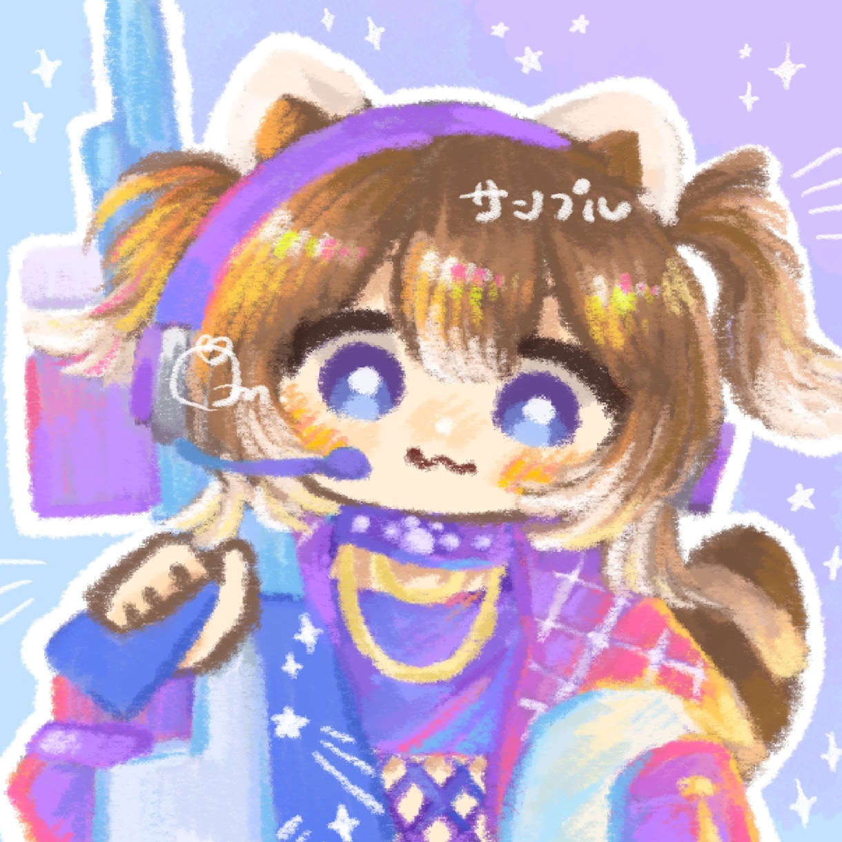 クレヨンのようなやさしいアイコンを描きます あたたかくカラフルな雰囲気を描きます イメージ4