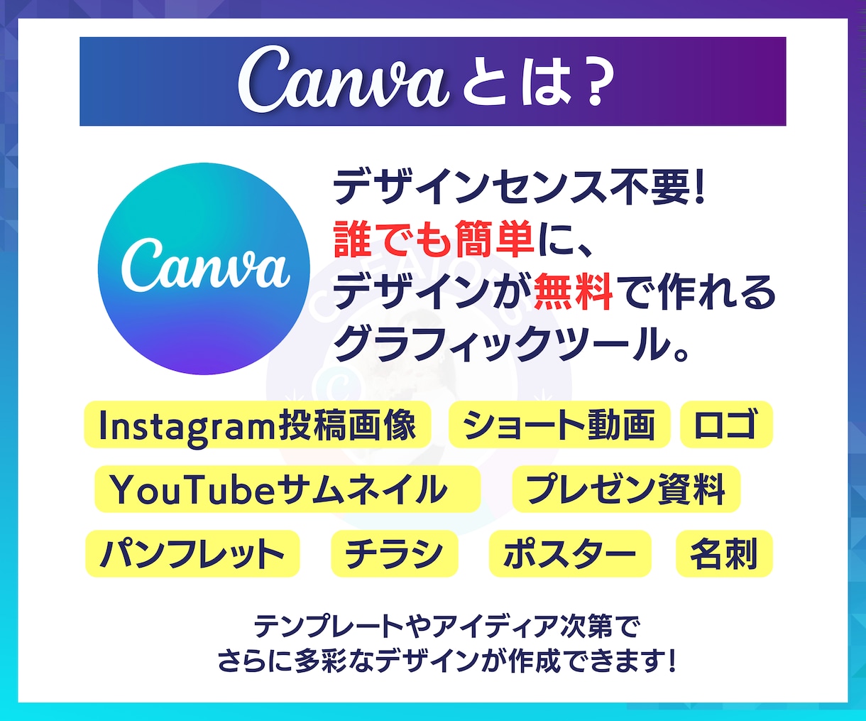 初心者も大歓迎！Canvaの使い方教えます Canva公式クリエイターが教える知識ゼロでも作れるデザイン イメージ2