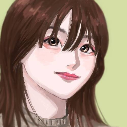 現役大学生！うるっと可愛い似顔絵描きます 写真を元に少し可愛く仕上げます！リアルさと2次元の間を！ イメージ5