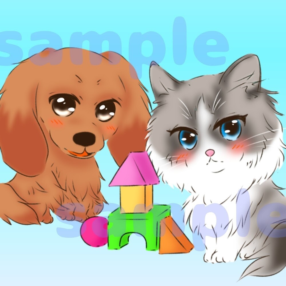 かわいい♡かっこいい！ペットのイラストお描きします デフォルメからリアルまでご希望承ります！ イメージ6