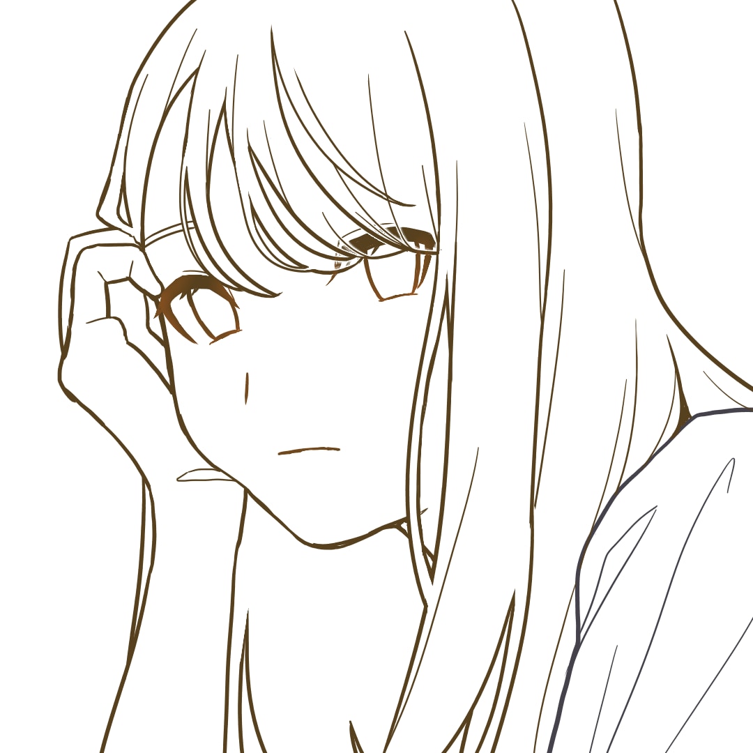 ラフから線画描き起こし、ご要望あれば色塗りできます 線画作業代行！下書きやラフ段階からの線画描き起こしします イメージ7