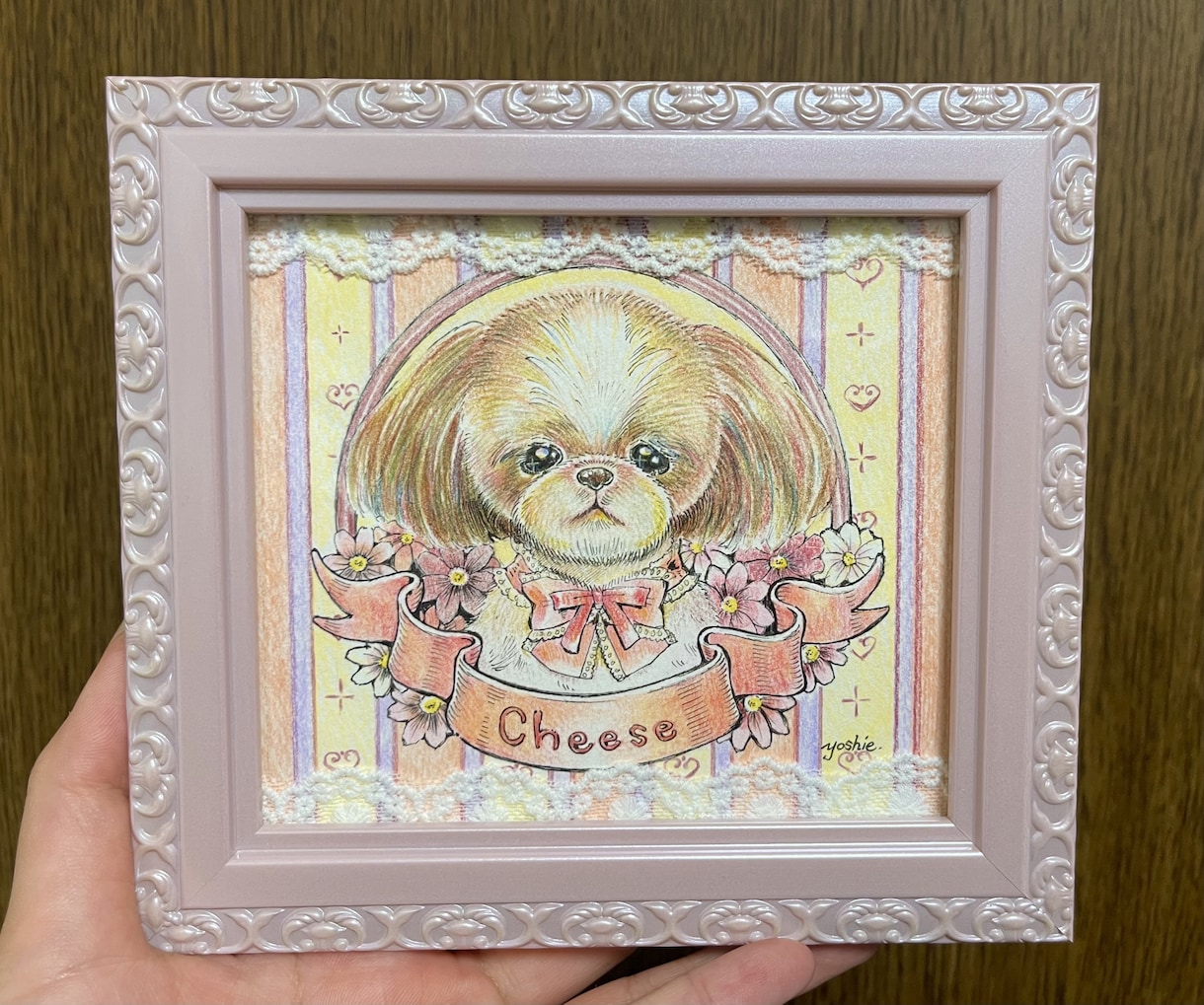 愛らしいペットさんの似顔絵を色鉛筆で描きます "うちの子"の特別な1枚はいかがでしょう イメージ6