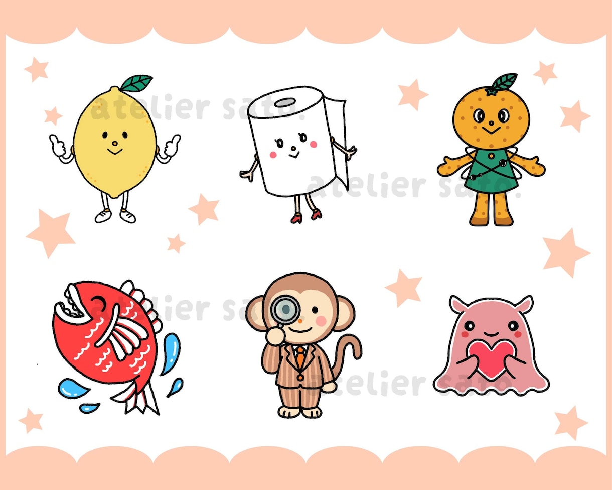 商用利用OK！かわいい愛されキャラを作成します 個人様から法人様まで◎現役イラストレーターが心をこめて作成♪ イメージ8