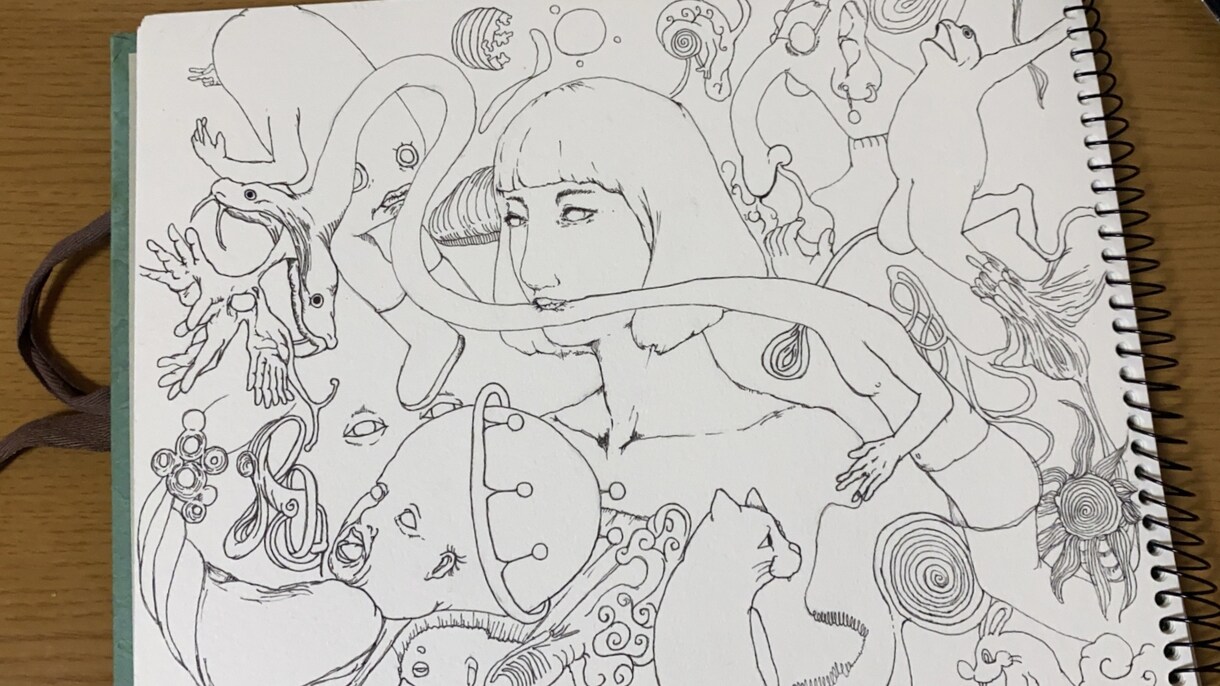 こんな世界観の絵を描きます 少し変わった絵が欲しい人。こんな絵が好きな人。 イメージ5