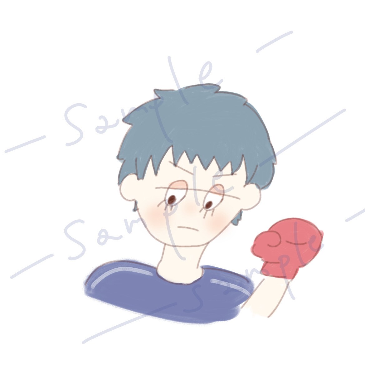 物に命を宿してゆるくて癖のあるイラスト描きます SNSアイコンやオリキャラ、大切なペットとの思い出に*´`* イメージ9