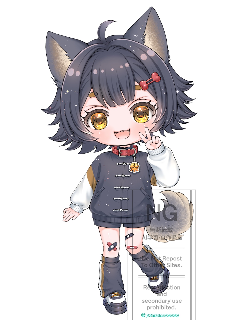 キラキラ可愛いミニキャラ描きます あなたのキャラをキラキラな可愛いミニキャラで描きます イメージ5