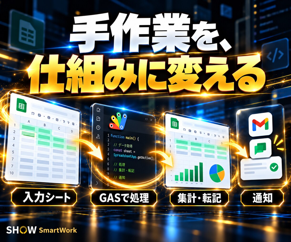 GAS・スプレッドシートで定型業務を自動化します 集計・転記・フォーム処理・Gmail送信を自動化 イメージ4