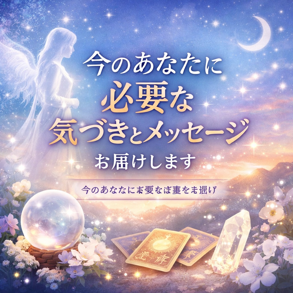今のあなたに必要な気づきとメッセージお届けします 今のあなたに必要な言葉をお届け イメージ1