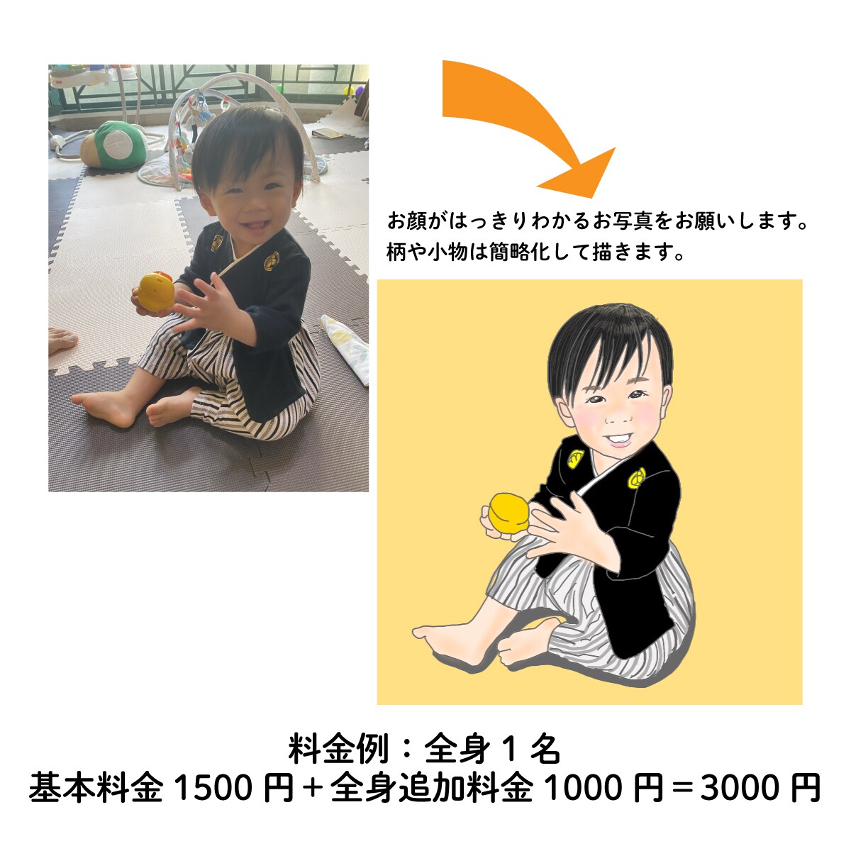 ナチュラルで幸せそうな雰囲気の似顔絵を描きます SNSアイコン、ご友人・ご両親へのプレゼントにピッタリ イメージ4