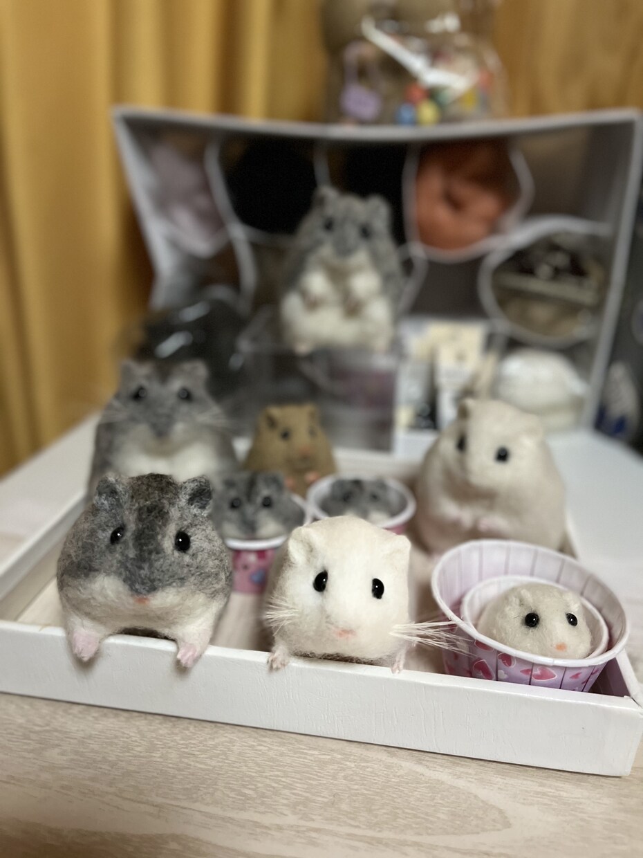 羊毛フェルトで可愛い子たちを作ります ペットの記念として。プレゼントとしていかがでしょうか イメージ2