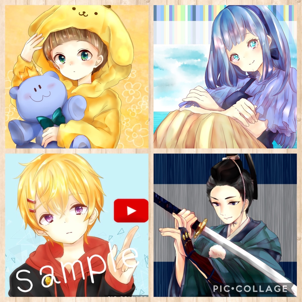 商用OK！かわいいイラスト(アイコン)を描きます ＊アイコンなどに＊お好みのスクエアイラストを描きます。 イメージ4
