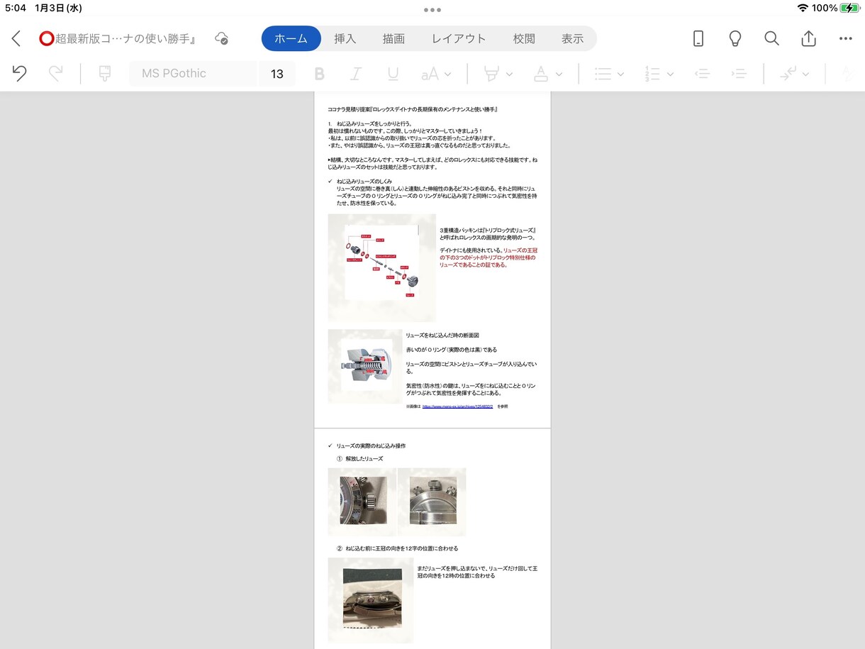 ロレックス長期保有メンテナンスと使い勝手を教えます 『ロレックスの資産価値を減らさないためのバイブル』 イメージ5