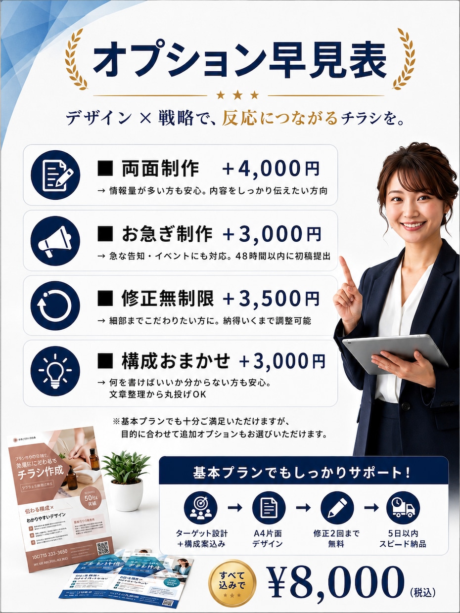 サロン・美容系チラシ制作します 集客につながるサロンチラシ制作します イメージ6