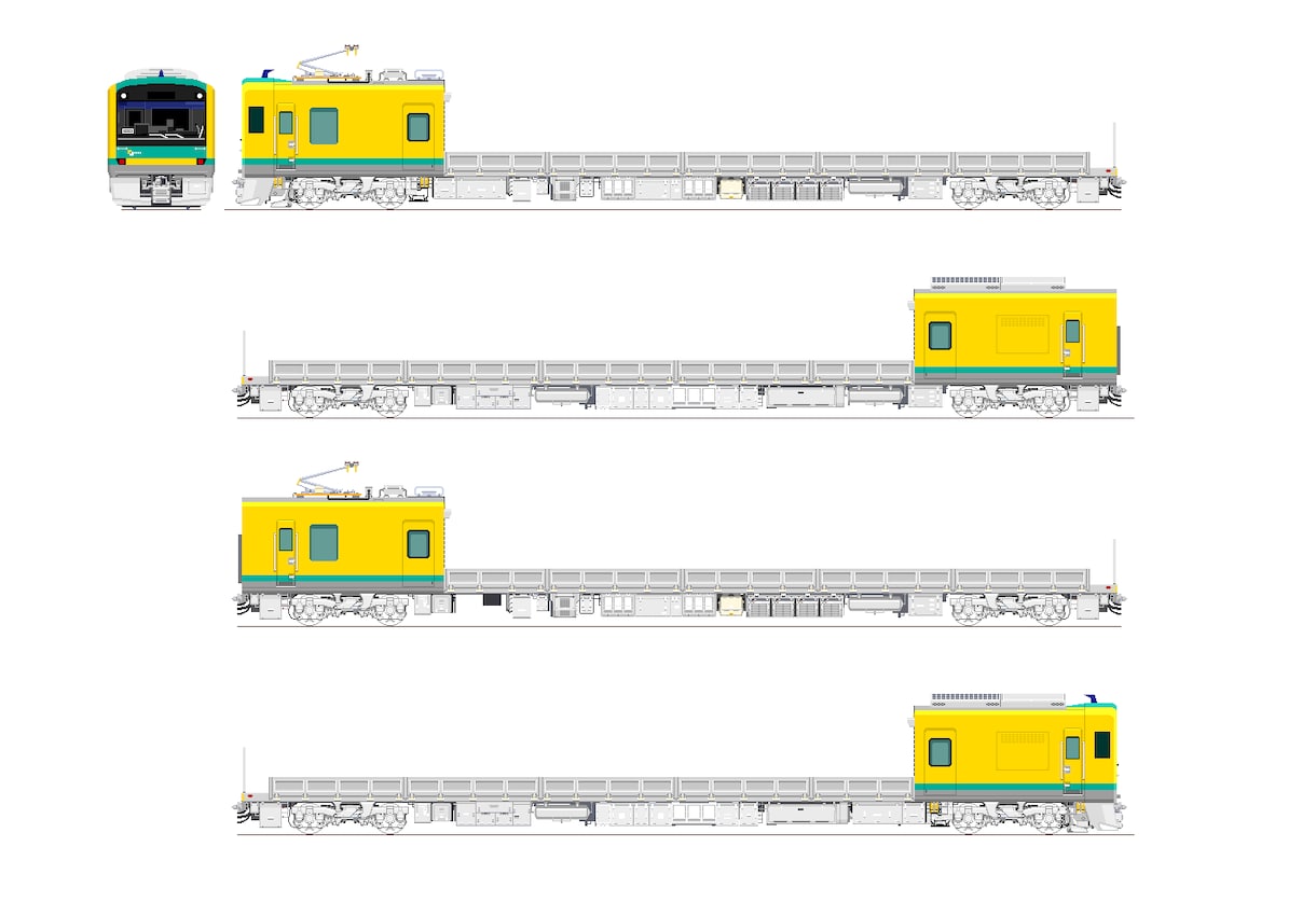 架空鉄道の車両イラスト(前面・側面)を描きます 架空鉄道の車両のイラストを描きます イメージ8