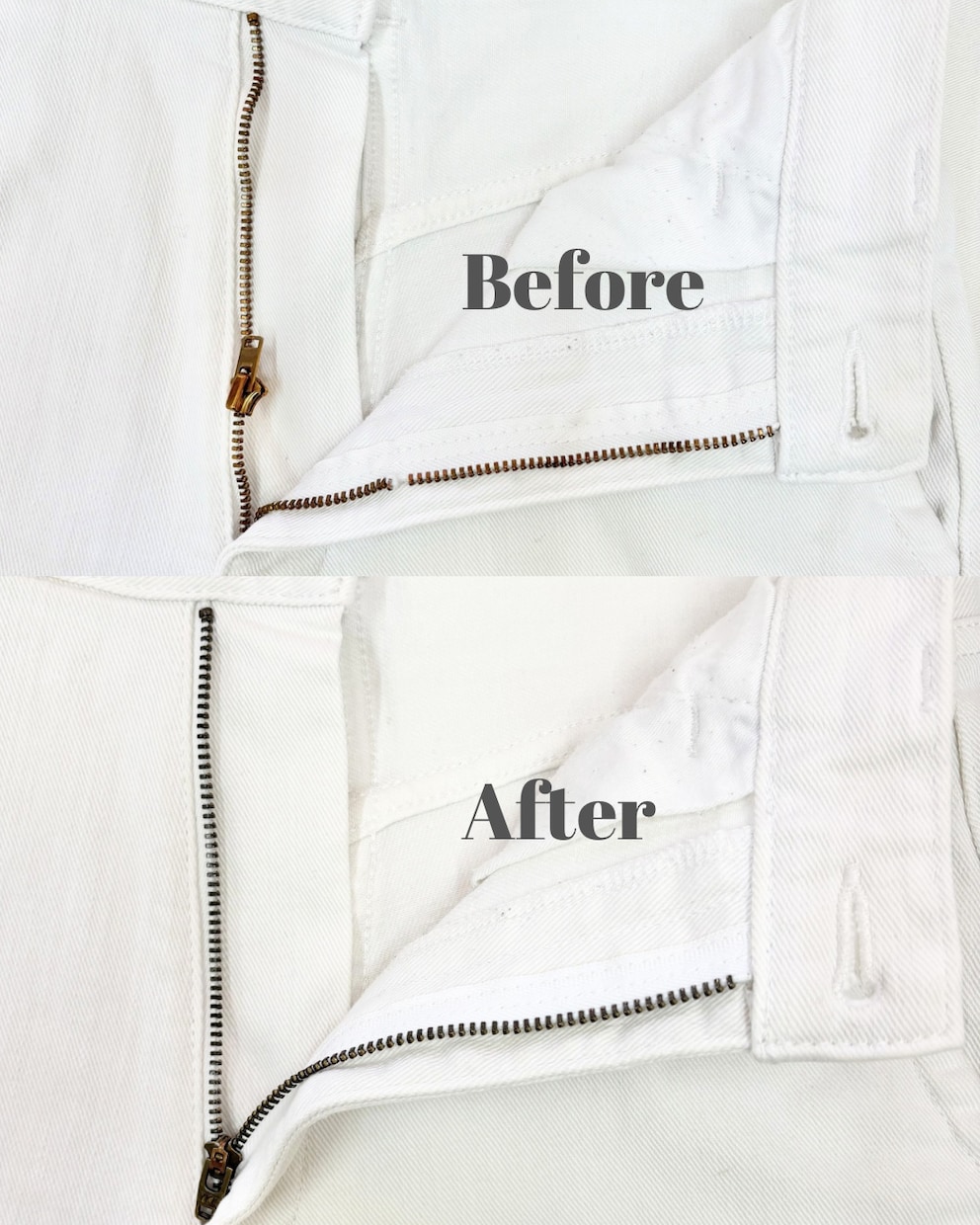 お洋服のファスナー交換いたします 壊れたファスナーを新品に交換します イメージ2
