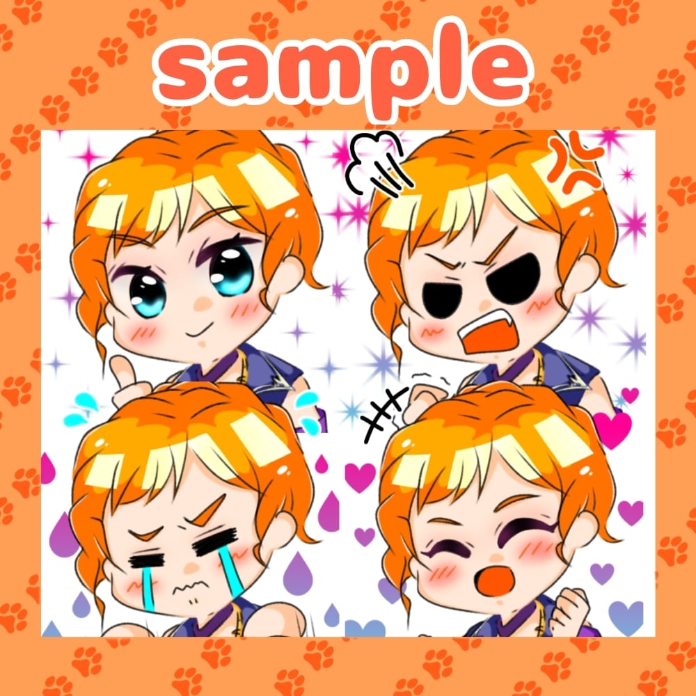 YouTube・Twitchスタンプご制作します 人物、動物何でも可愛くお仕上げ致します！ イメージ7
