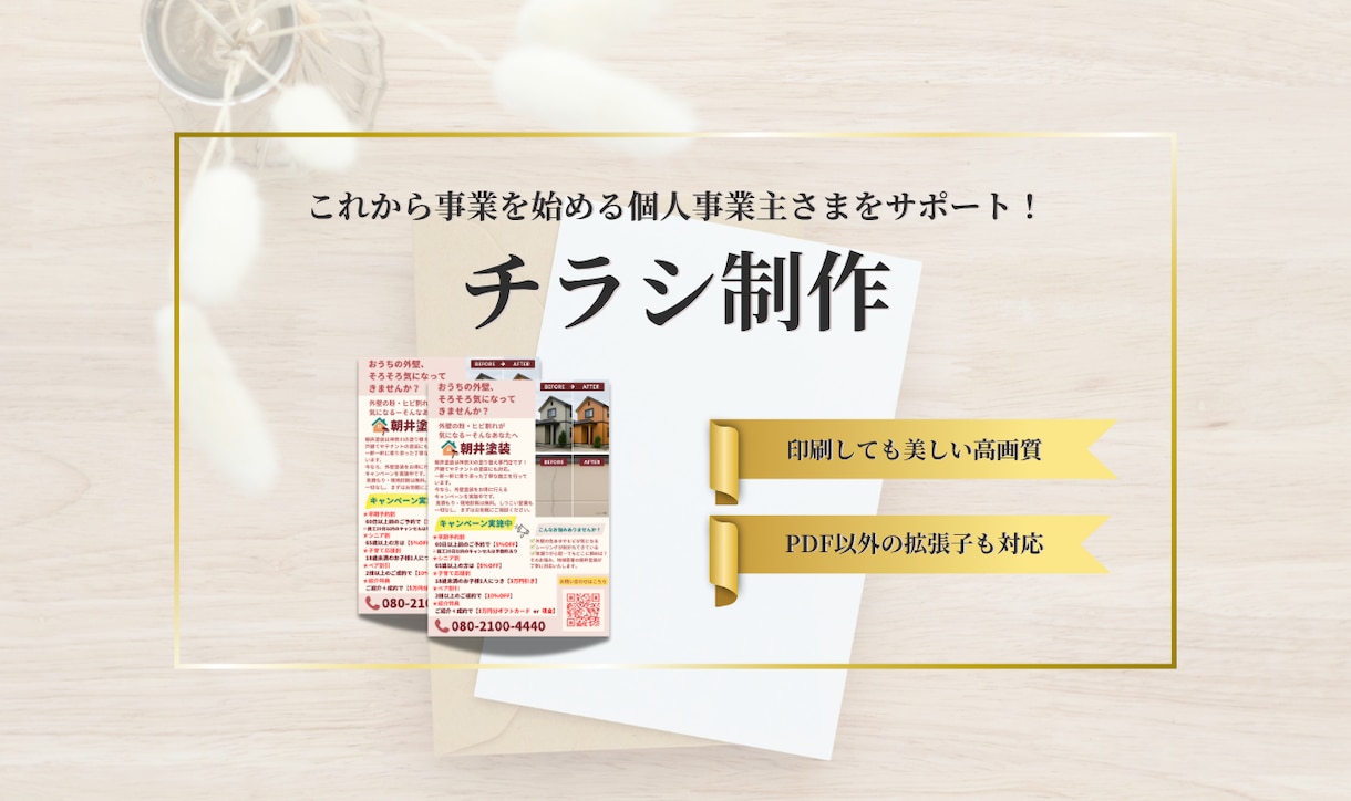印刷対応◎想いが伝わるチラシ制作いたします 高品質！ポスティングに最適な「伝わる」チラシをデザインします イメージ1