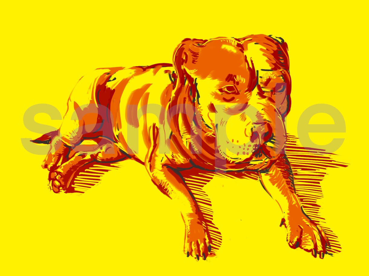 ペットなどの動物のデジタルイラスト描きます 写真を元に動物のカラフルなデジタルイラストを描きます。 イメージ3