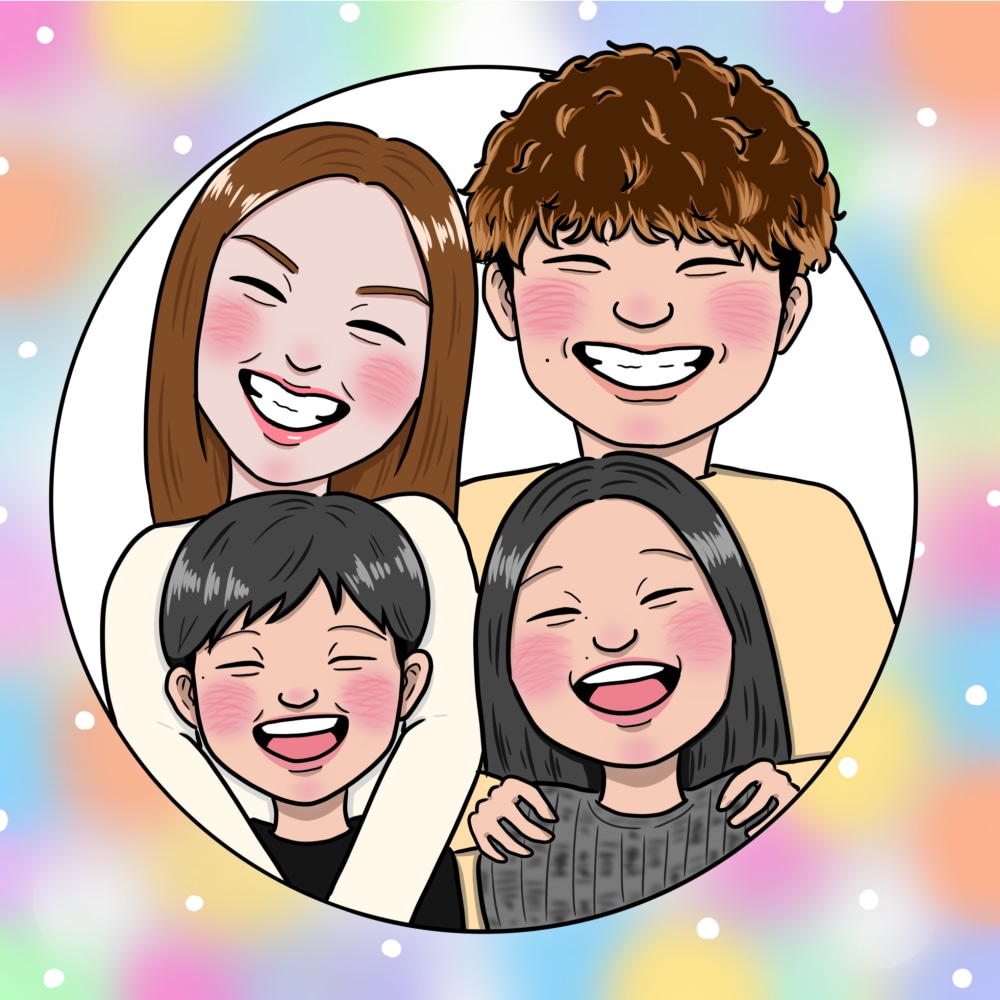 ゆるーく可愛くポップな似顔絵描きます SNSやアイコン、名刺、などのビジネスやプレゼントなどに！ イメージ8