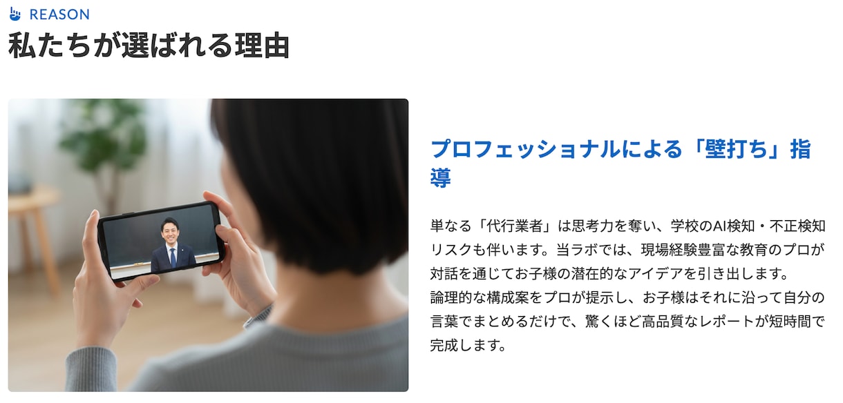 中高一貫校の探究レポート・課題をプロが伴走します ②中高一貫・高校生向けコース 内部進学・推薦評価UP！ イメージ2