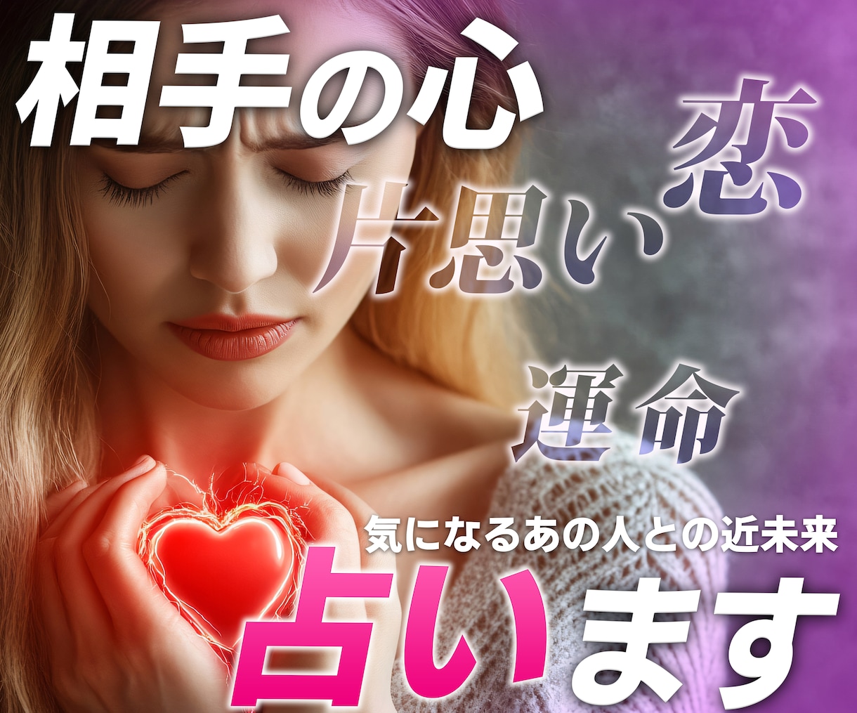 あの人のお気持を深く読み解き（近未来つき）ます 表向きのお気持ちと、心の奥のお気持ちを占います。 イメージ1