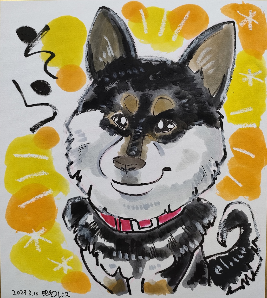 天使の一枚！ペットちゃん用似顔絵描きます 家族の一員、かわいいペットちゃんの似顔絵をお届けいたします イメージ4