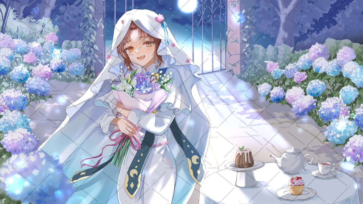 Vtuber立ち絵・MVイラスト描きます 歌ってみたMV・一枚絵・立ち絵等／IRIAM配信者・V様にも イメージ4