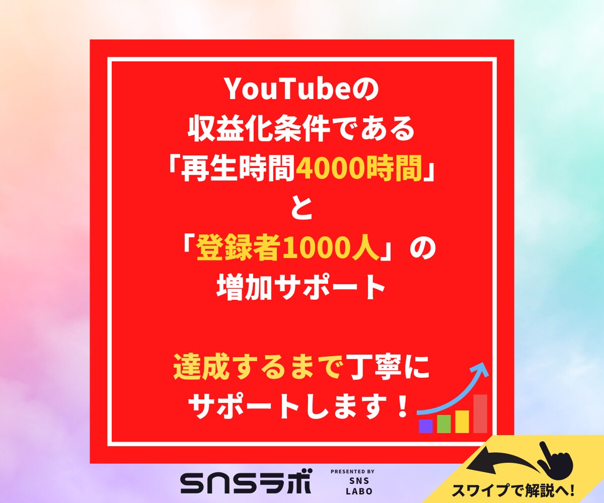 登録者＋１０００人＆再生時間４０００時間拡散します ⭐️期間限定価格⭐️ユーチューブを収益化に拡散します❗️ イメージ2