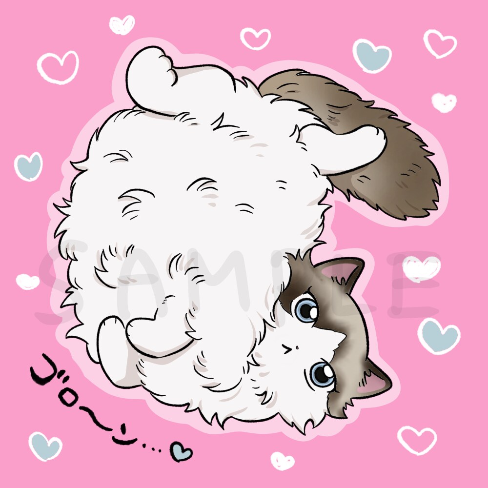 愛猫ちゃんのキュートなアイコン受付中でございます 猫漫画家による猫好きにはぴったりのシュールなイラストです イメージ3