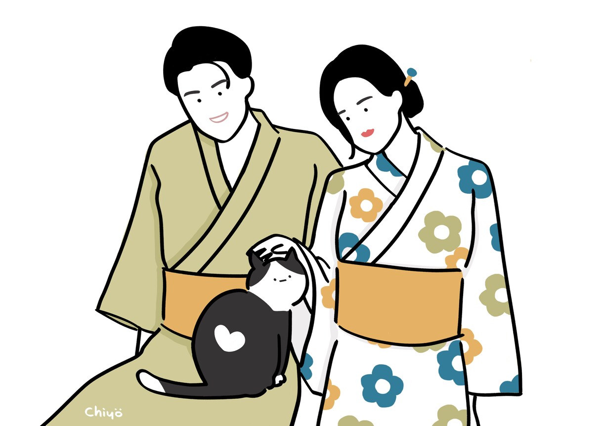 シンプル可愛い似顔絵オーダー描きます 大切な思い出を1枚のキャンバスに！ イメージ4
