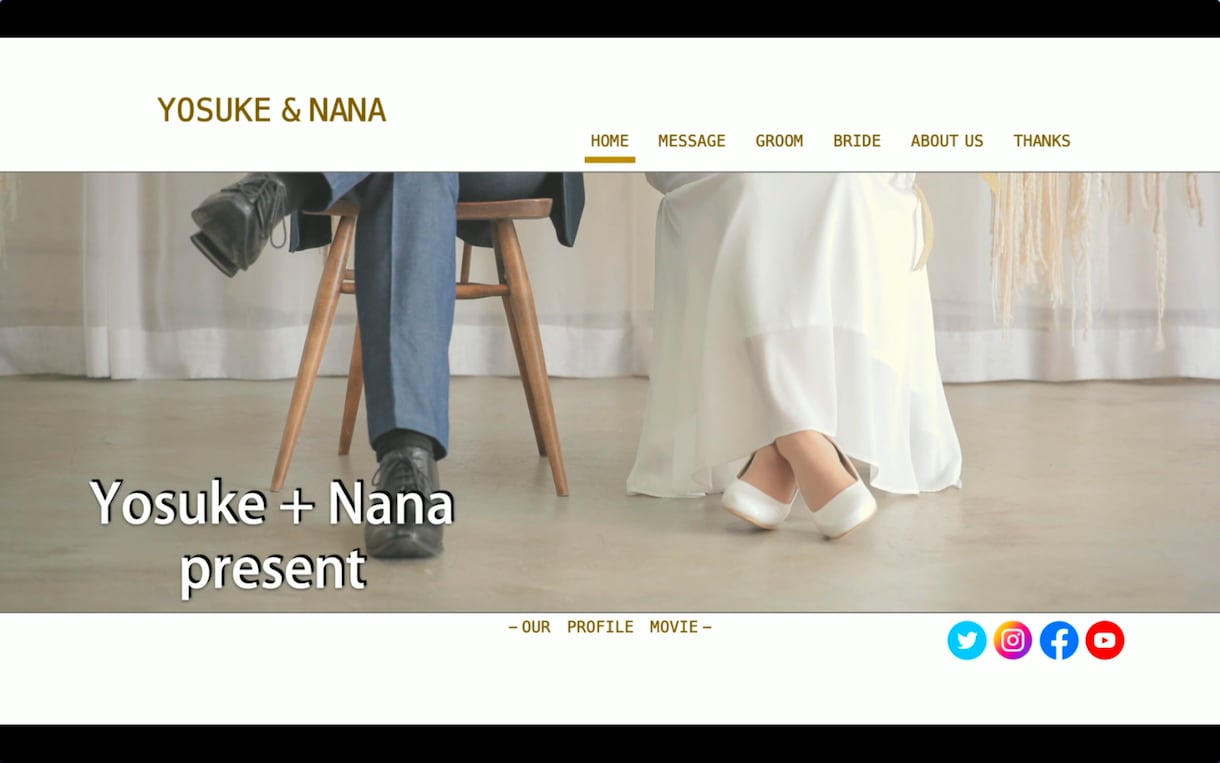 結婚式プロフィールムービーを作成します ”ふたりの思い出をひとつの映像に” イメージ2