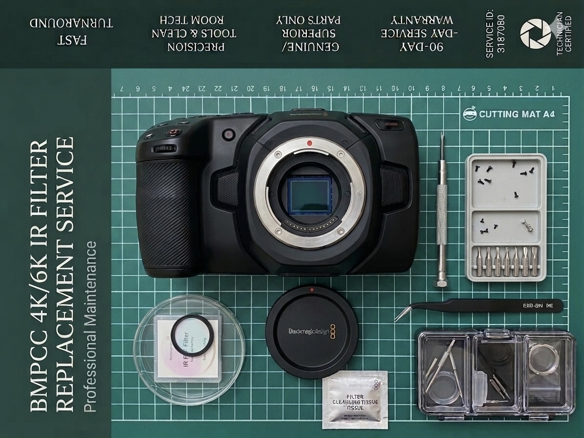 BMPCC 4K/6KのIRフィルター交換できます レンズ表面のコーティング