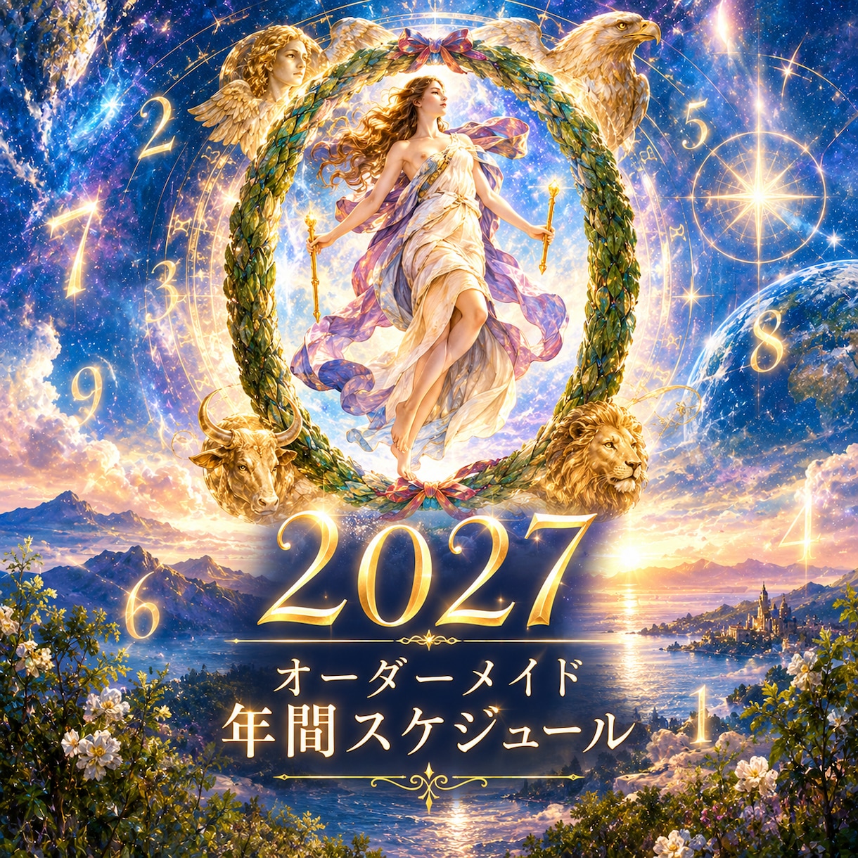 オリジナル2027年間運気スケジュール作ります 数秘とタロット22枚を重ねる、オリジナルメソッド イメージ1