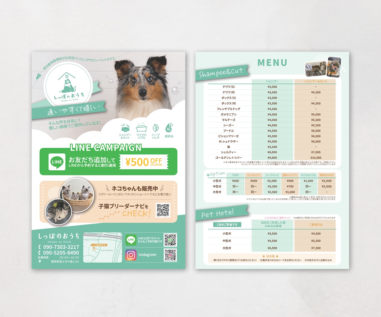 犬猫ペット関連特化！飼い主に届くチラシ制作します 元ペット業界デザイナーが、飼い主の心に届くチラシをデザイン イメージ7
