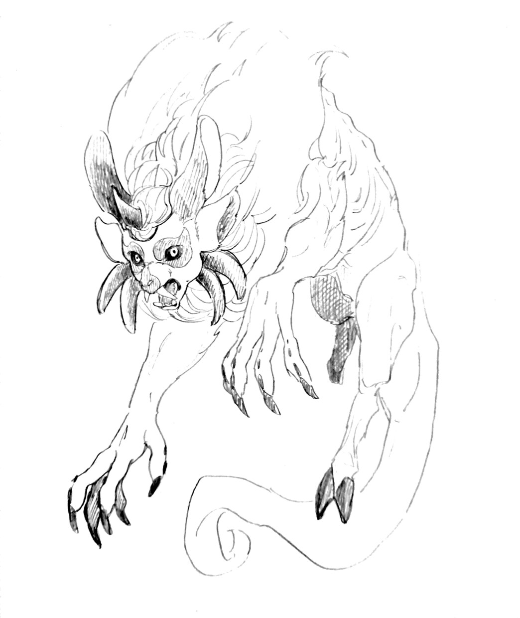 ラフ）キャラクターデザインいたします ケモノ、擬人化、クリーチャー…なんでも描きます！ イメージ3
