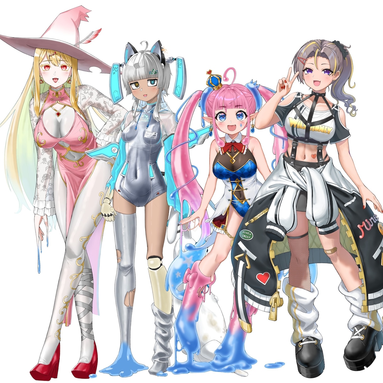 Vtuber、Vliverの立ち絵制作をいたします 最短2週間納品可！配信者用の立ち絵・新衣装が欲しい方へ イメージ1