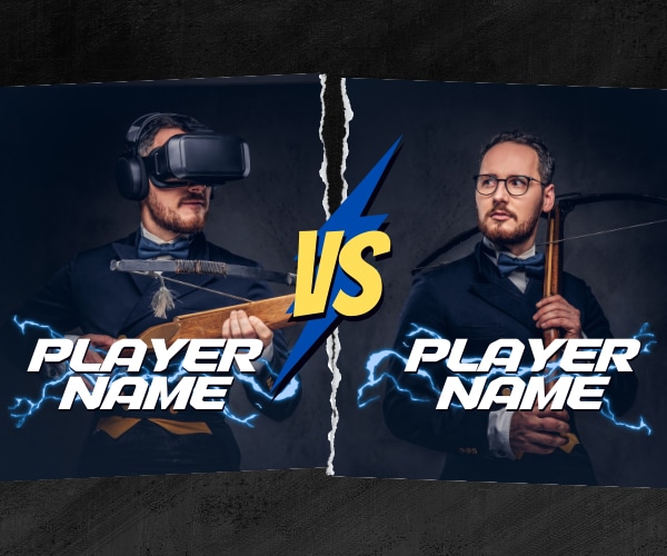 格闘技などに合う「vs」風のサムネイルを作ります 対戦ゲーム、格闘技試合の動画にピッタリなサムネイル！ イメージ3