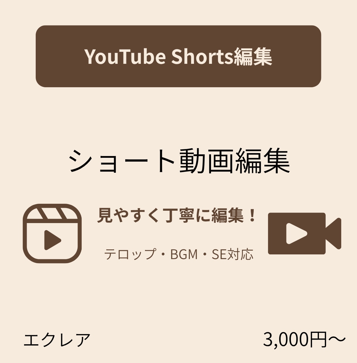 縦型ショート動画を丁寧に編集します YouTube Shortsなどの短尺動画に対応！ イメージ1
