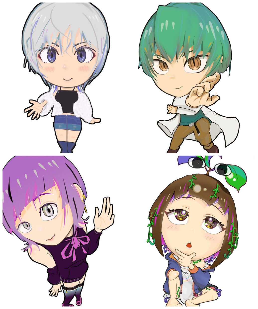 イラストを作成します ミニキャラを中心にサムネ用配信用アイコン用などのイラスト作成 イメージ1