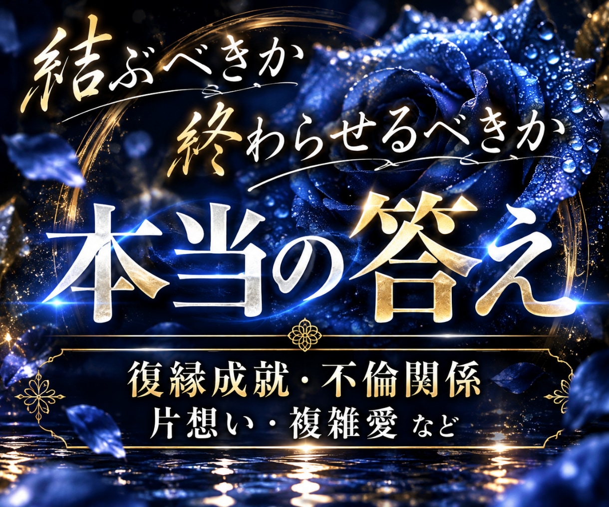 片想い・復縁・複雑愛｜本当の答えを霊視で鑑定します この縁は「結ぶべき」か「断つべき」か。その違いを見極めます イメージ1
