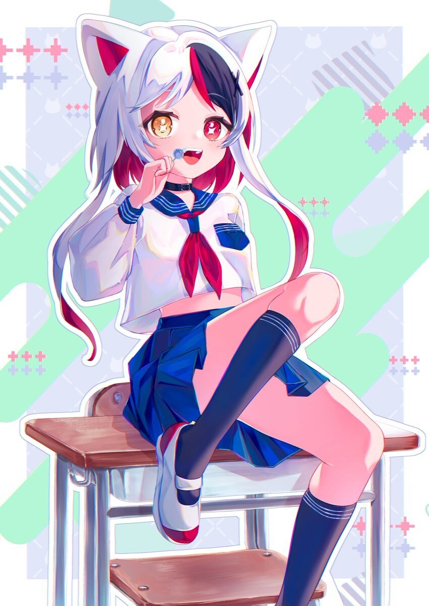 Vtuber・OCの一枚絵、立ち絵お描きします カラフルでポップ！かわいくてイキイキしたイラストならお任せ！ イメージ8