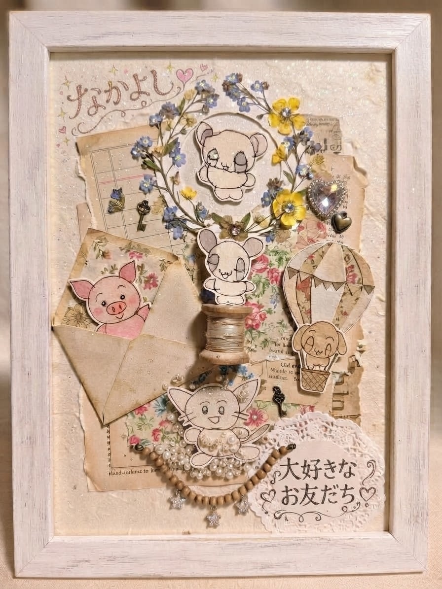 オリジナルL判フォト出品します 可愛いゆるかわ自作L判フォトゆるかわイラスト好きな方 イメージ2